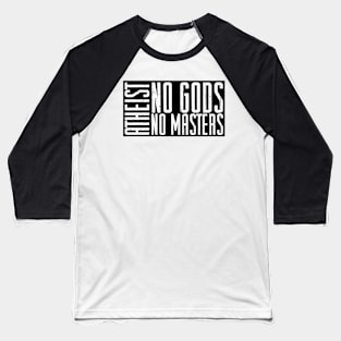 Atheist - No Masters Baseball T-Shirt